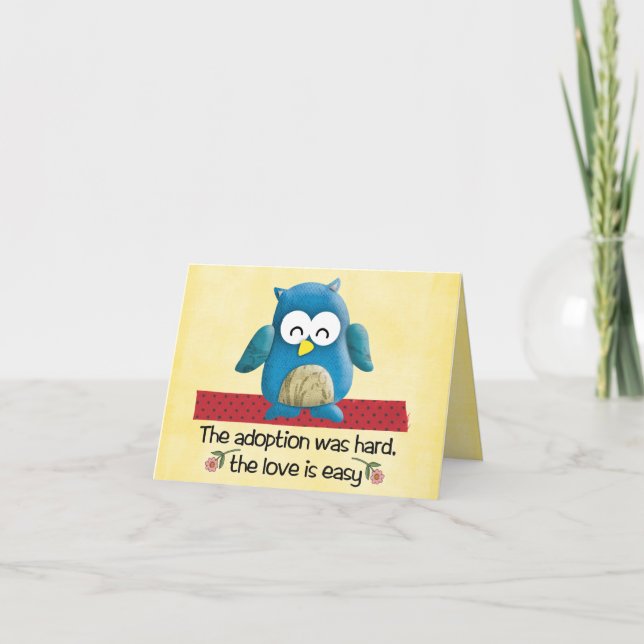 congatulations adoption card (Front)