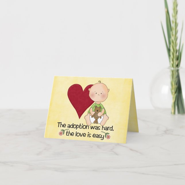 congatulations adoption card (Front)