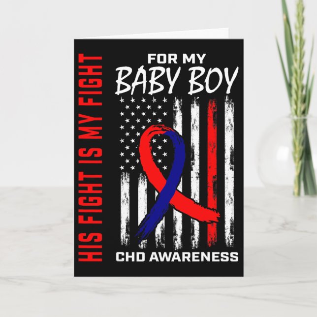 Congenital Defect Chd Awareness Son  Card (Front)