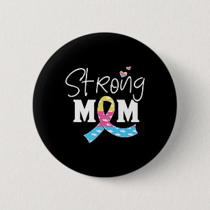 Congenital Diaphragmatic Hernia Awareness CDH Mum  6 Cm Round Badge