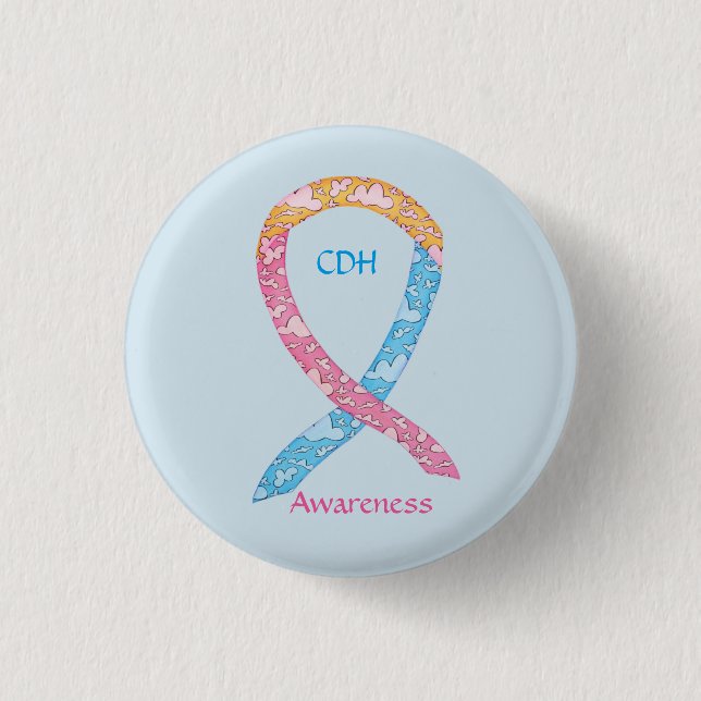 Congenital Diaphragmatic Hernia CDH Awareness Pin (Front)