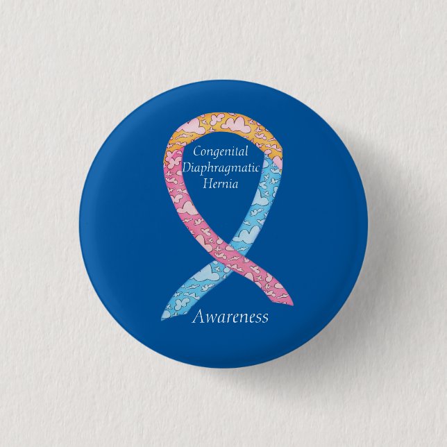 Congenital Diaphragmatic Hernia CDH Awareness Pin (Front)