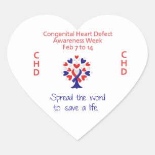 Congenital Heart Defect Awareness Week Stickers