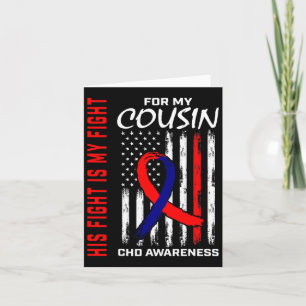 Congenital Heart Defect Chd Awareness Cousin Ameri Card
