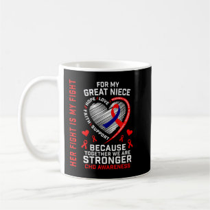 Congenital Heart Defect CHD Awareness Great Niece Coffee Mug