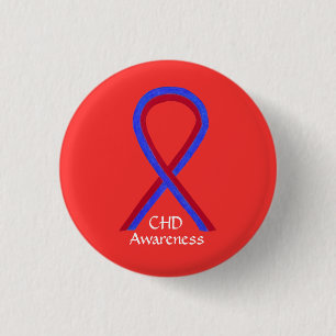 Congenital Heart Defect CHD Awareness Ribbon Pins