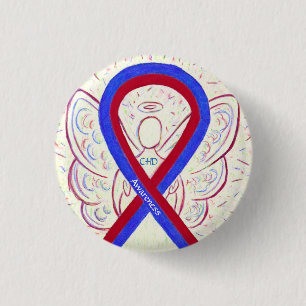 Congenital Heart Defect CHD Awareness Ribbon Pins