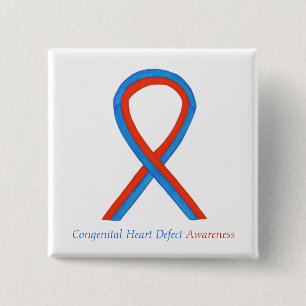 Congenital Heart Defect CHD Awareness Ribbon Pins