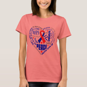 Congenital Heart Defects Awareness Heart Words T-Shirt