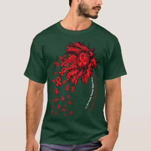 Congenital Heart Defects Awareness sunflower nobod T-Shirt