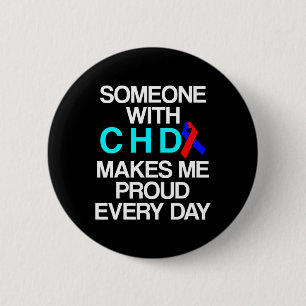 Congenital Heart Disease Defect Survivor Chd Warri 6 Cm Round Badge