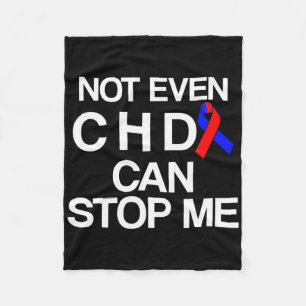 Congenital Heart Disease Defect Survivor Chd Warri Fleece Blanket
