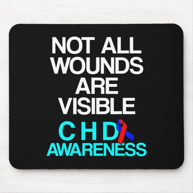 Congenital Heart Disease Defect Survivor Chd Warri Mouse Pad (Front)