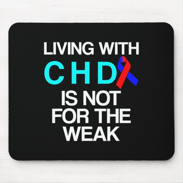 Congenital Heart Disease Defect Survivor Chd Warri Mouse Pad (Front)
