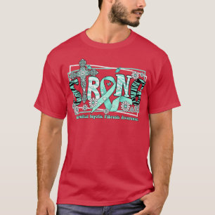 Congenital hepatic Fibrosis Awareness cross ribbon T-Shirt