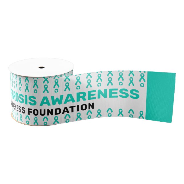 Congenital Hepatic Fibrosis Awareness Pattern Grosgrain Ribbon (Spool)