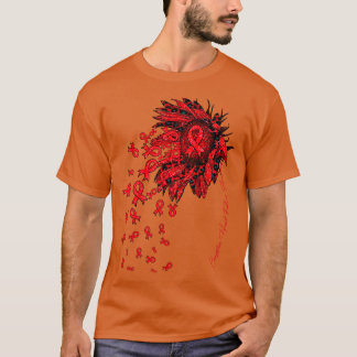 Congestive Heart Failure Awareness Sunflower ribbo T-Shirt