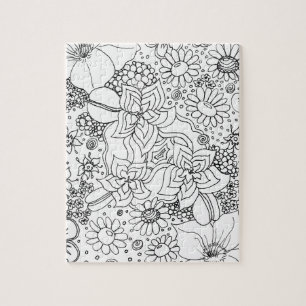 Conglomeration of Flowers Jigsaw Puzzle