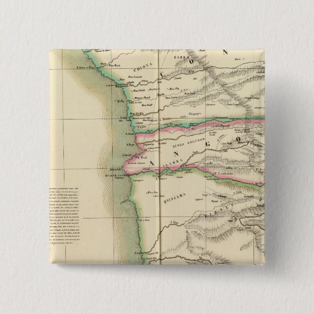 Congo, Africa 41 15 Cm Square Badge (Front)