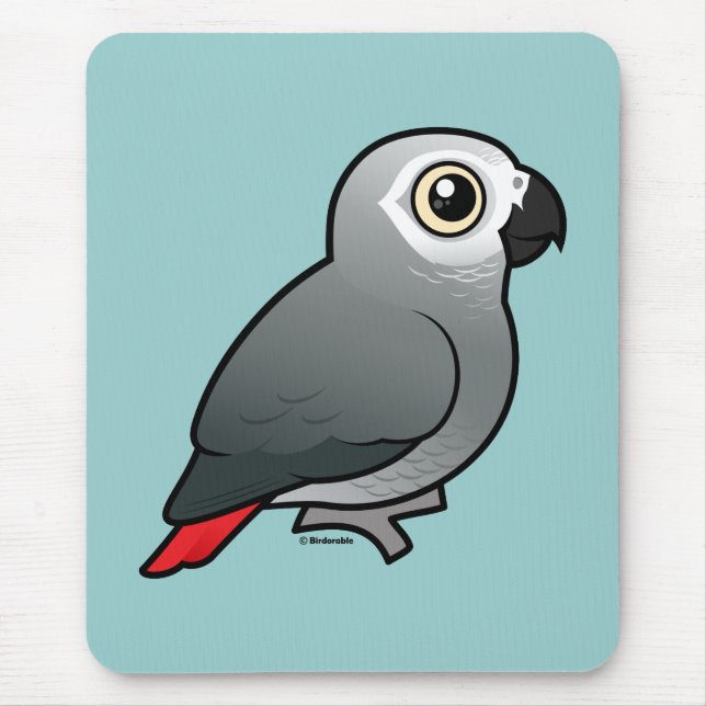 Congo African Grey Mouse Pad (Front)