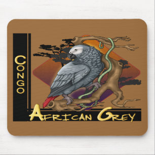 Congo African Grey Mousepad