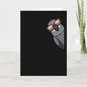 Congo African Grey Parrot Card