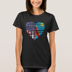 Congo American Grown Heart USA Patriot Heritage Mo T-Shirt