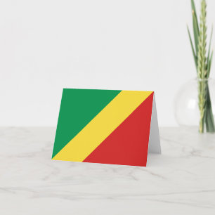 Congo-Brazzaville Flag Notecard