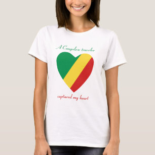 Congo-Brazzaville Flag Sweetheart T-Shirt
