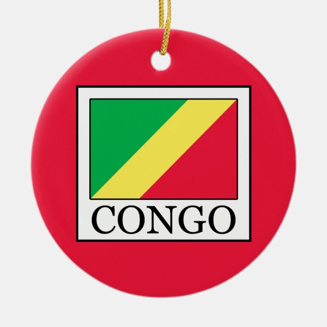 Congo Ceramic Tree Decoration (Front)