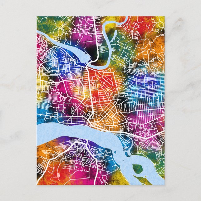  Congo City Map Postcard (Front)