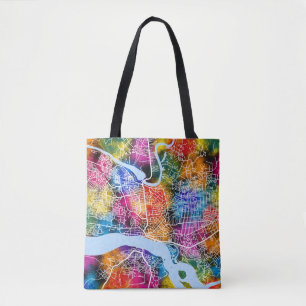 Congo City Map Tote Bag
