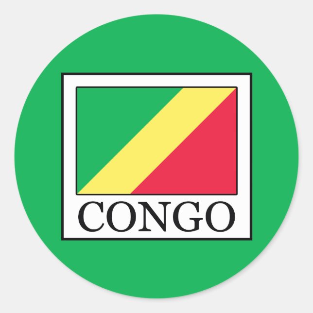 Congo Classic Round Sticker (Front)