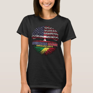 Congo Congolese US American USA United States Tree T-Shirt