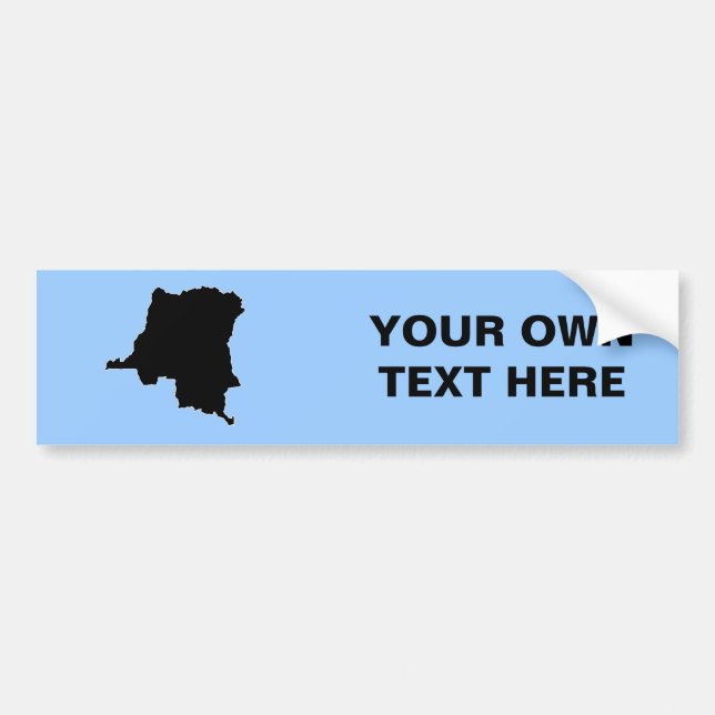 CONGO, DEMOCRATIC REPUBLIC BUMPER STICKER (Front)
