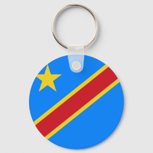 Congo - Democratic Republic of the Congo Flag Key Ring