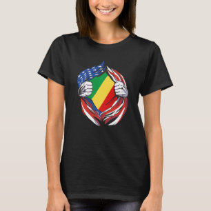 Congo Flag American Proud of My Congolese Heritage T-Shirt