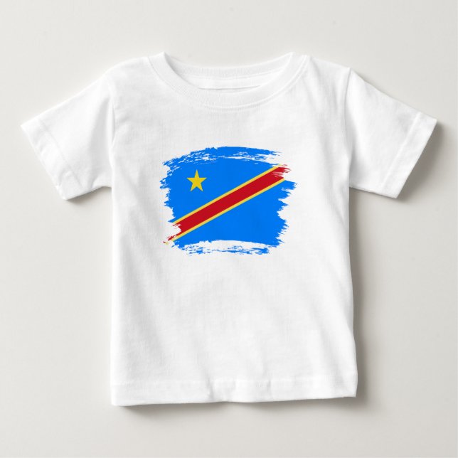 Congo flag baby T-Shirt (Front)