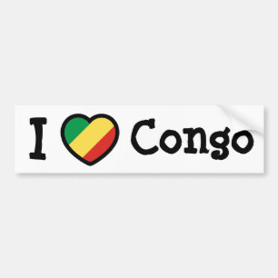 Congo Flag Bumper Sticker