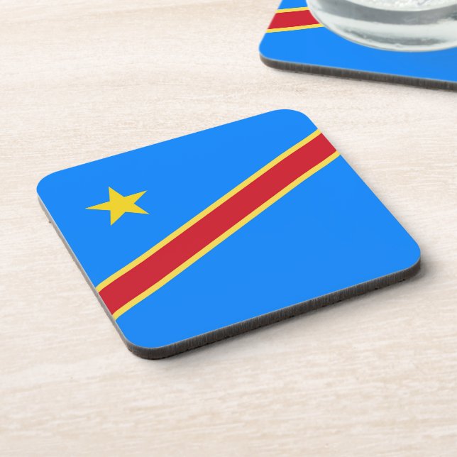 Congo flag coaster (Left Side)