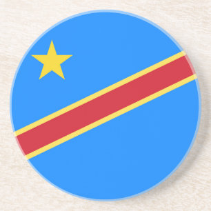 Congo flag coaster
