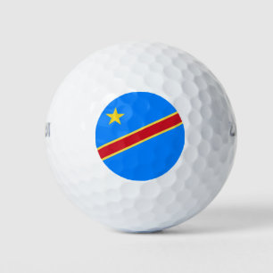 Congo flag golf balls