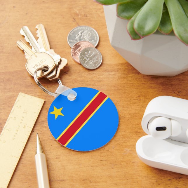 Congo flag key ring (Desk)
