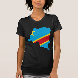 Congo Flag map  CD T-Shirt