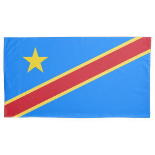 Congo flag pillowcase