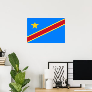 Congo flag poster