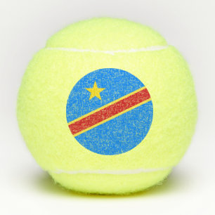 Congo flag tennis balls