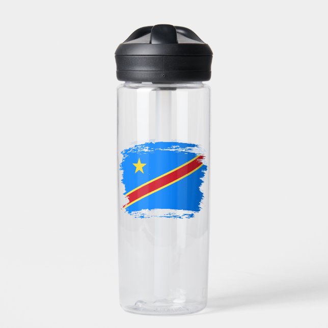 Congo flag water bottle (Front)