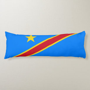 Congo Kinshasa Flag Body Cushion
