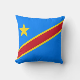 Congo Kinshasa Flag Cushion